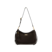 Suede Tassel Leather Hobo Shoulder Bag