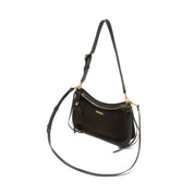 Suede Tassel Leather Hobo Shoulder Bag