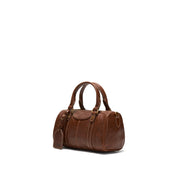 Vintage Leather Mini Boston Bag
