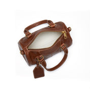 Vintage Leather Mini Boston Bag