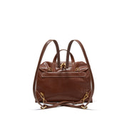 Vintage Leather Flap Backpack