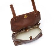 Vintage Leather Flap Backpack