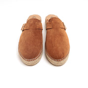 ST x GAIMO Brown Suede Slip On Espadrilles