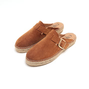 ST x GAIMO Brown Suede Slip On Espadrilles