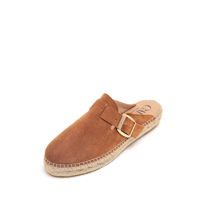 ST x GAIMO Brown Suede Slip On Espadrilles