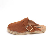 ST x GAIMO Brown Suede Slip On Espadrilles