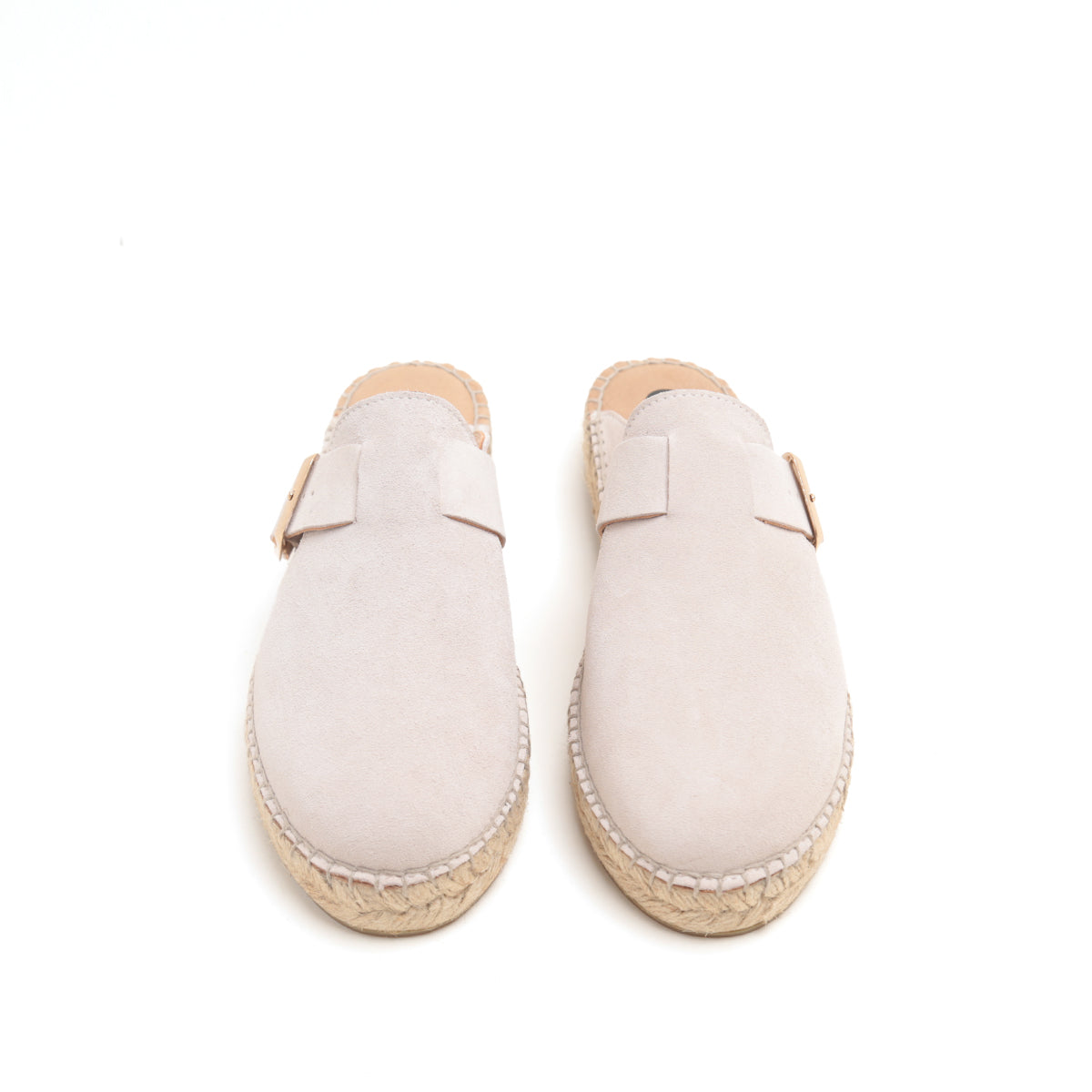 ST x GAIMO Beige Suede Slip On Espadrilles
