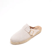 ST x GAIMO Beige Suede Slip On Espadrilles