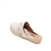 ST x GAIMO Beige Suede Slip On Espadrilles