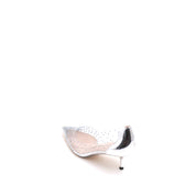 Crystal Pointed Transparent Heeled Pumps