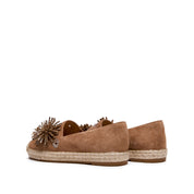 Brown Crystal Fireworks Embellished Espadrilles