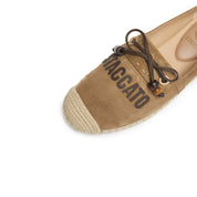 Camel Suede Staccato Bow Espadrilles
