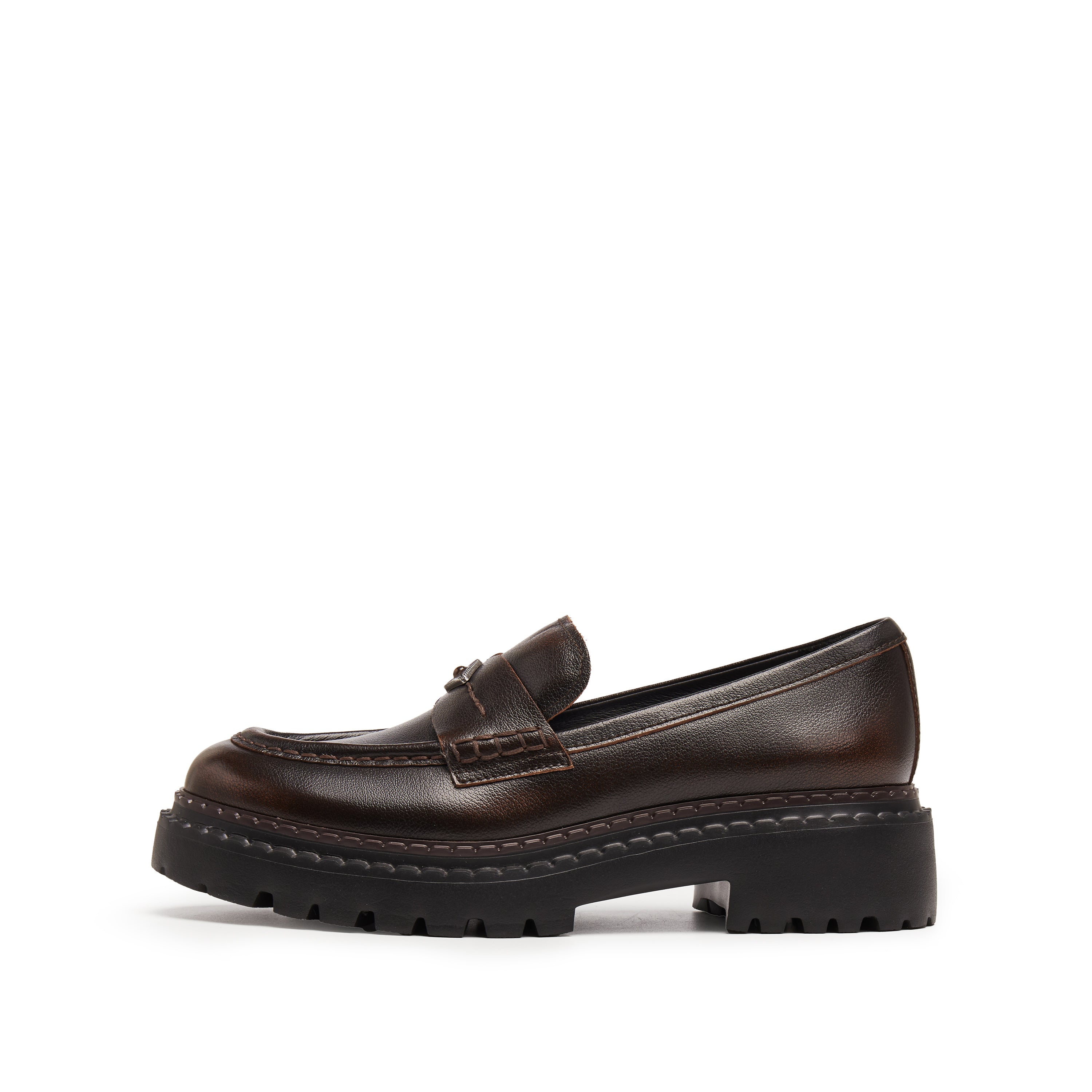 Brushed Rusty ST Gem Platform Loafers