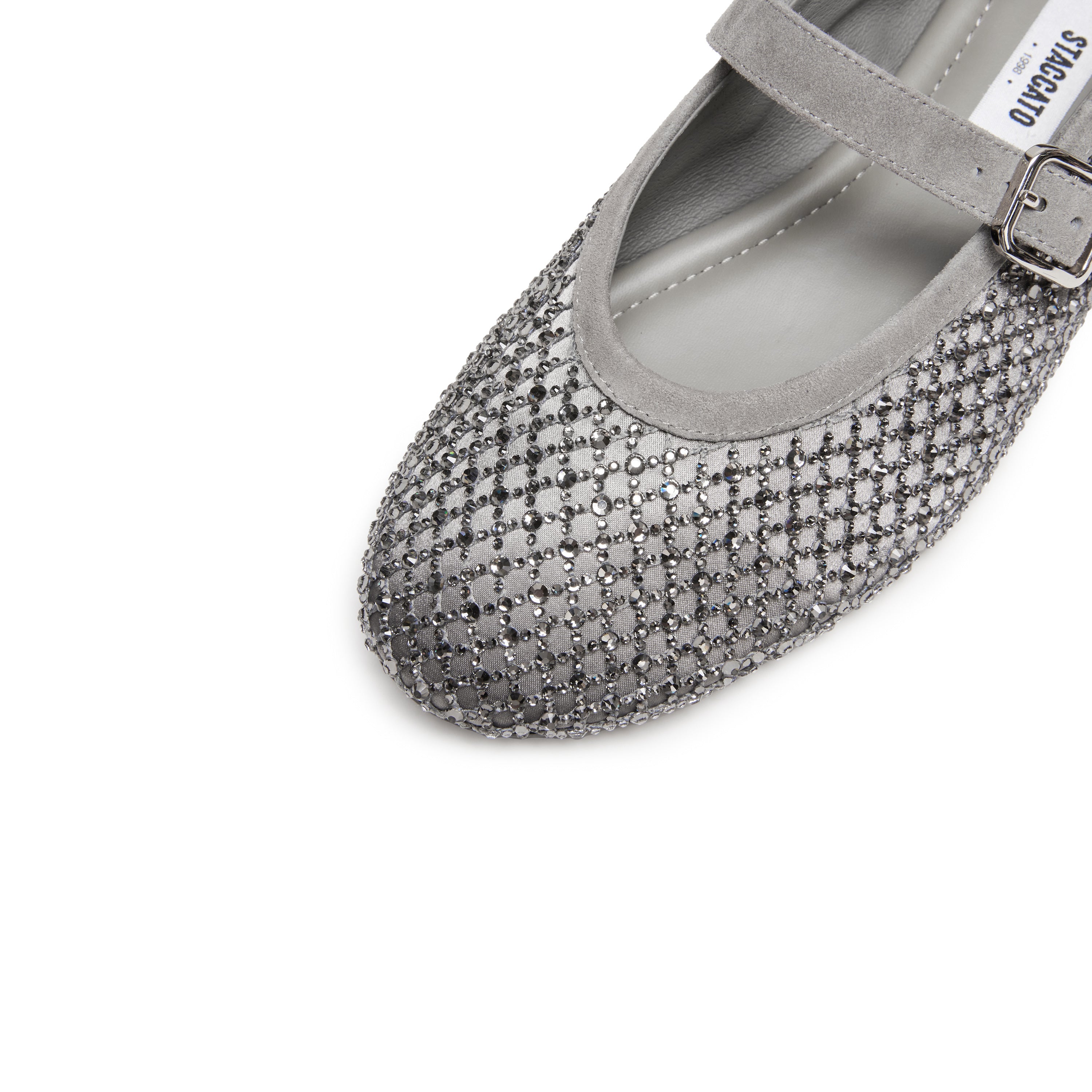 Crystal Mesh Mary Jane Flats