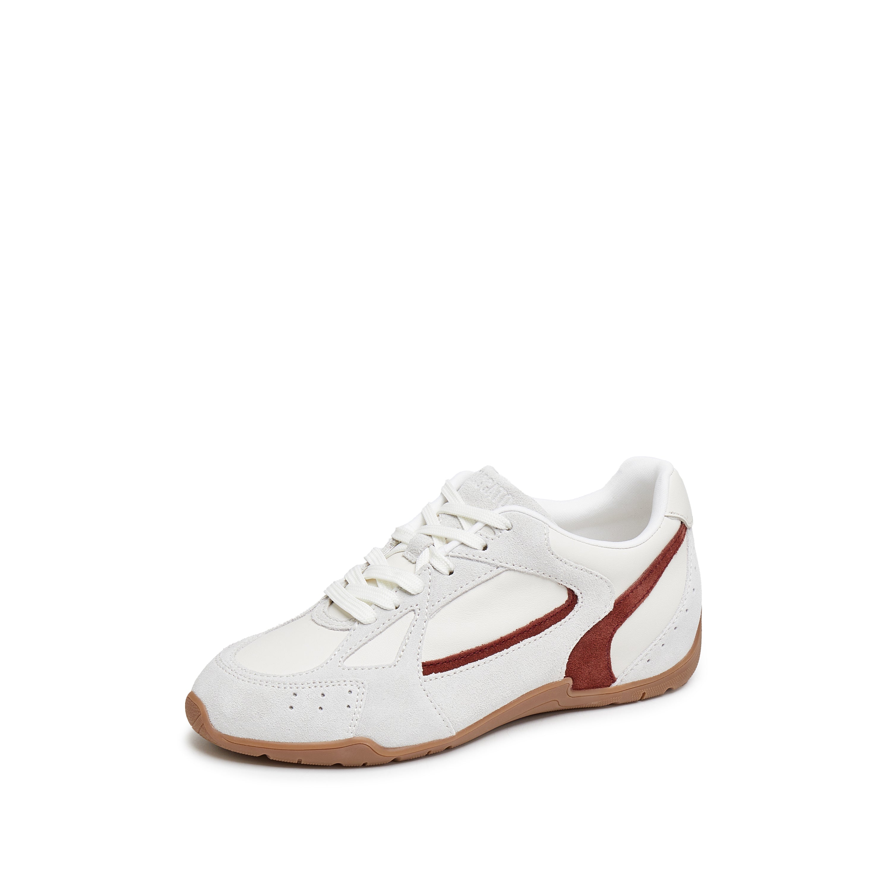 Begie Red Patch Lace Up Runner
