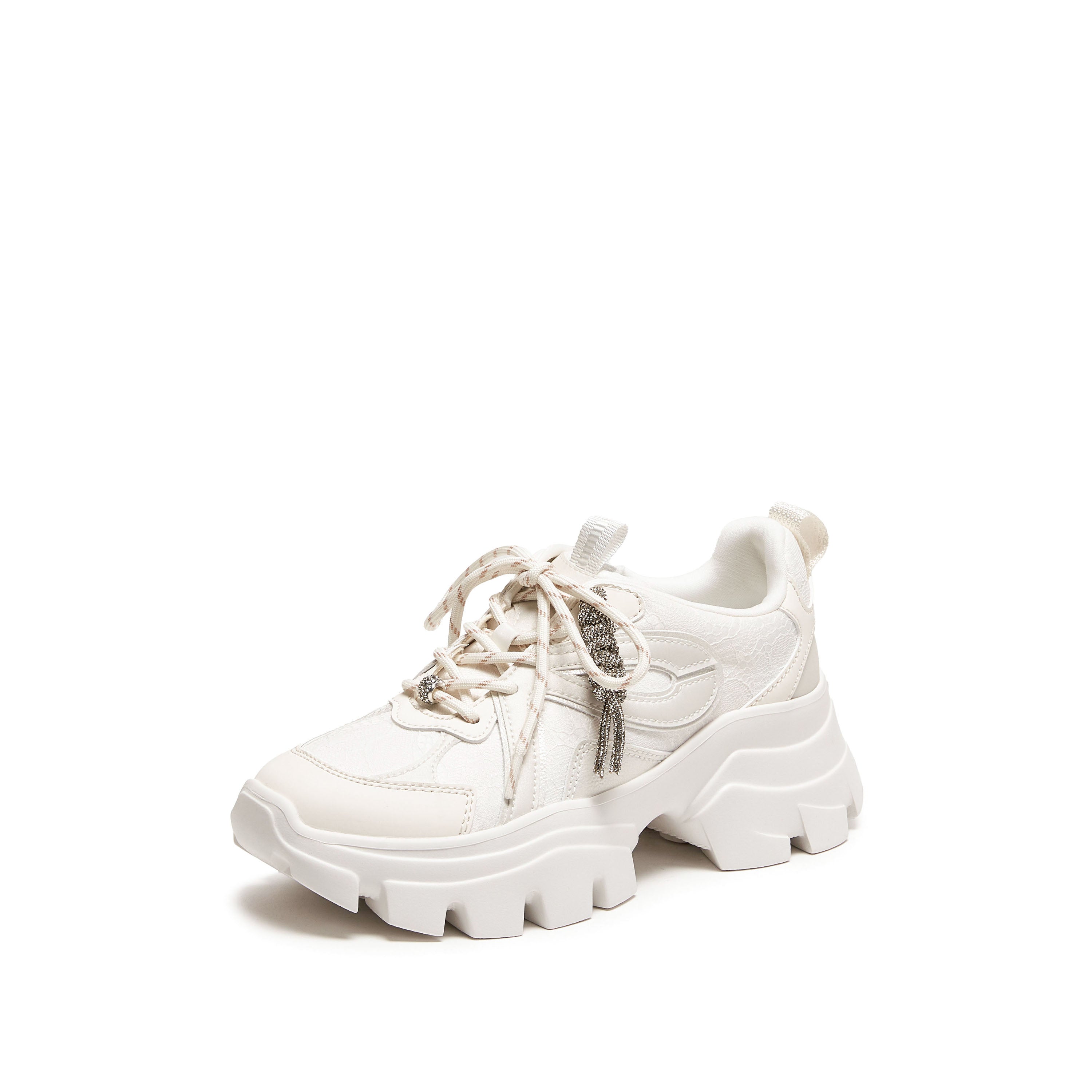 White X Woman Lace Chunky Sneakers