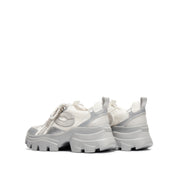Silver X Woman Lace Chunky Sneakers