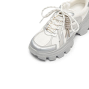 Silver X Woman Lace Chunky Sneakers