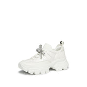 STACCATO × VERA WANG Crystal Bow Chunky Sneakers