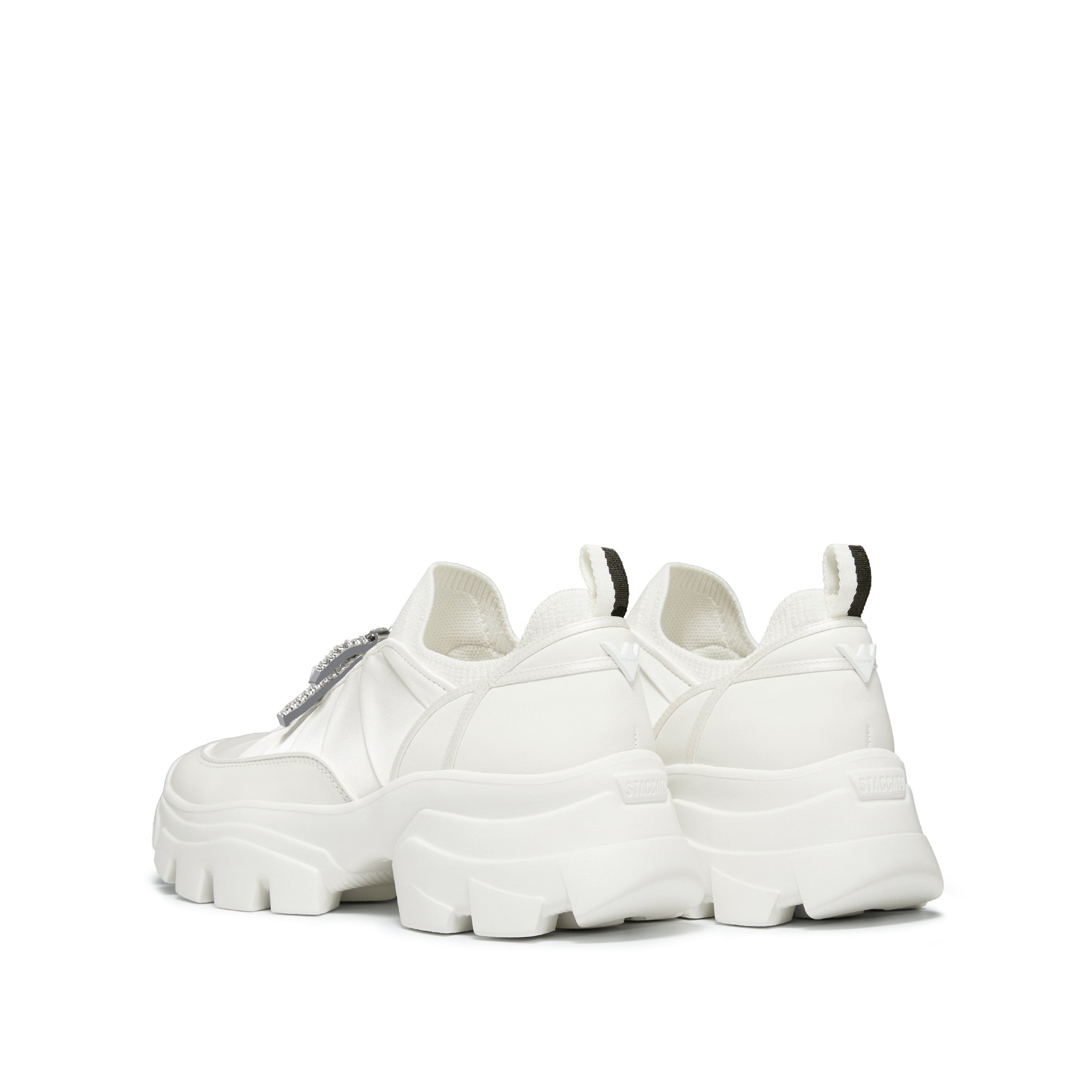 STACCATO × VERA WANG Crystal Bow Chunky Sneakers