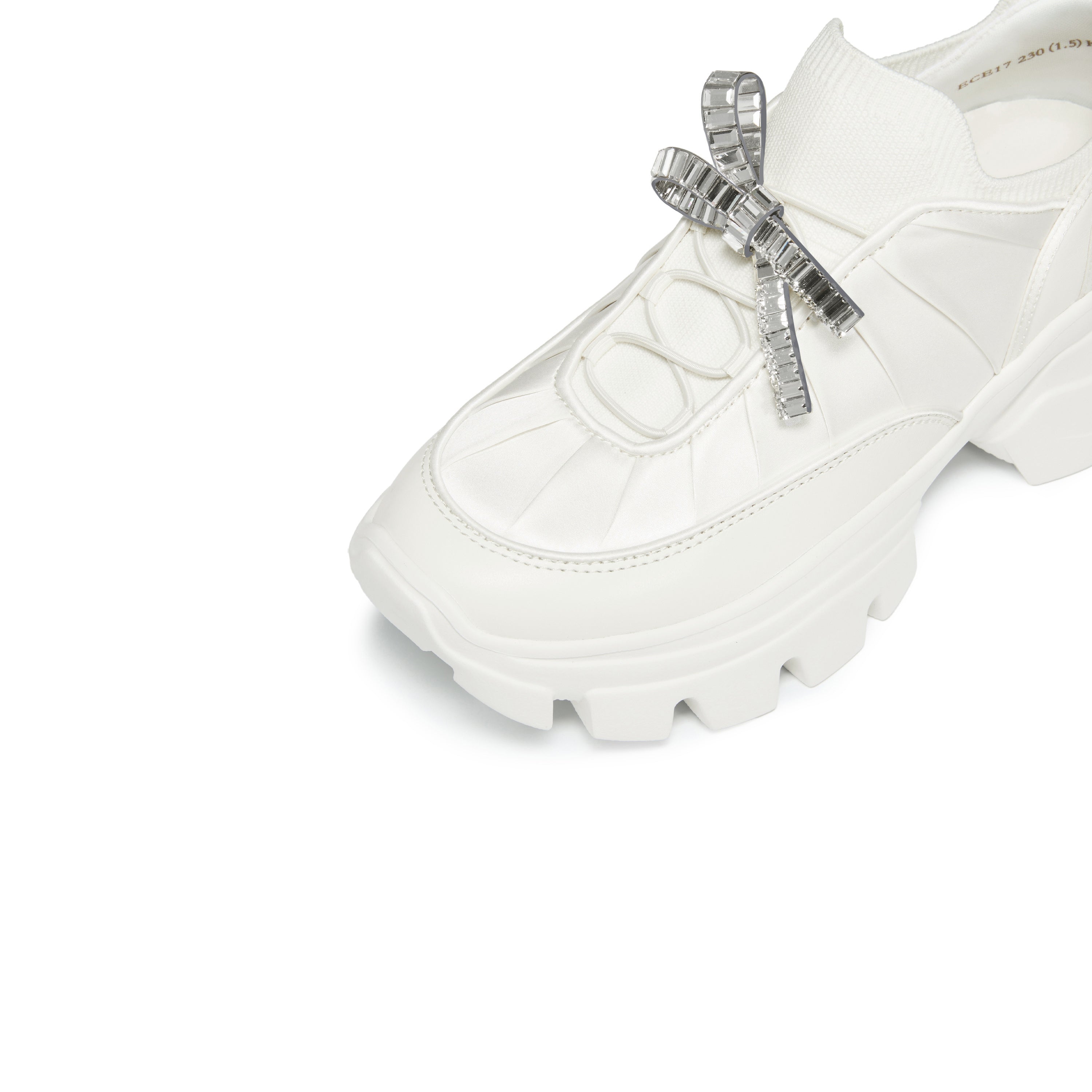 STACCATO × VERA WANG Crystal Bow Chunky Sneakers