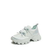 Mint Green Bows Slip On Chunky Sneakers