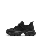 Black Bows Slip On Chunky Sneakers