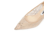 Load image into Gallery viewer, Pastel Meashed Crystal Star Embellished Heeled Pumps
