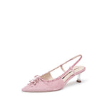 Load image into Gallery viewer, Pink Crystal Corset Slingback Pumps
