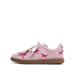 Load image into Gallery viewer, Pink Bow Embroidery Casual Sneakers

