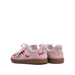 Load image into Gallery viewer, Pink Bow Embroidery Casual Sneakers
