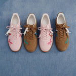 Load image into Gallery viewer, Pink Bow Embroidery Casual Sneakers
