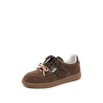 Load image into Gallery viewer, Brown Double Lace Up Casual Sneakers
