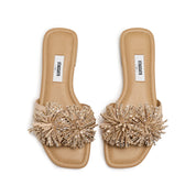 Pastel Crystal Fireworks Flat Sandals