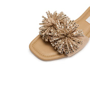 Pastel Crystal Fireworks Flat Sandals