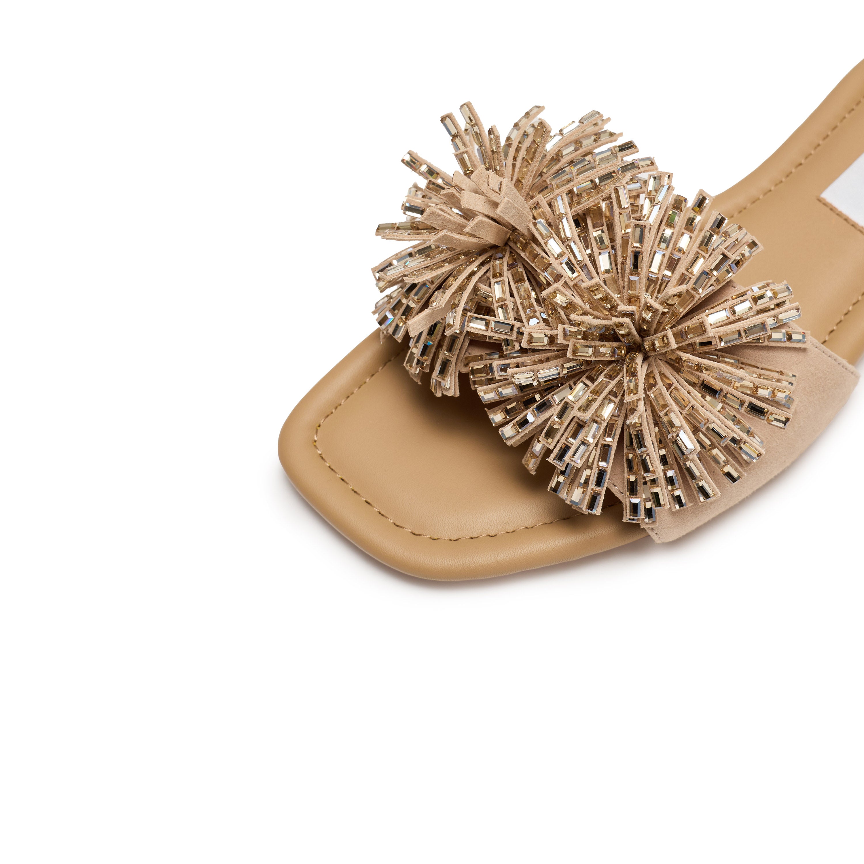Pastel Crystal Fireworks Flat Sandals