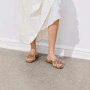 Pastel Crystal Fireworks Flat Sandals