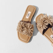 Pastel Crystal Fireworks Flat Sandals