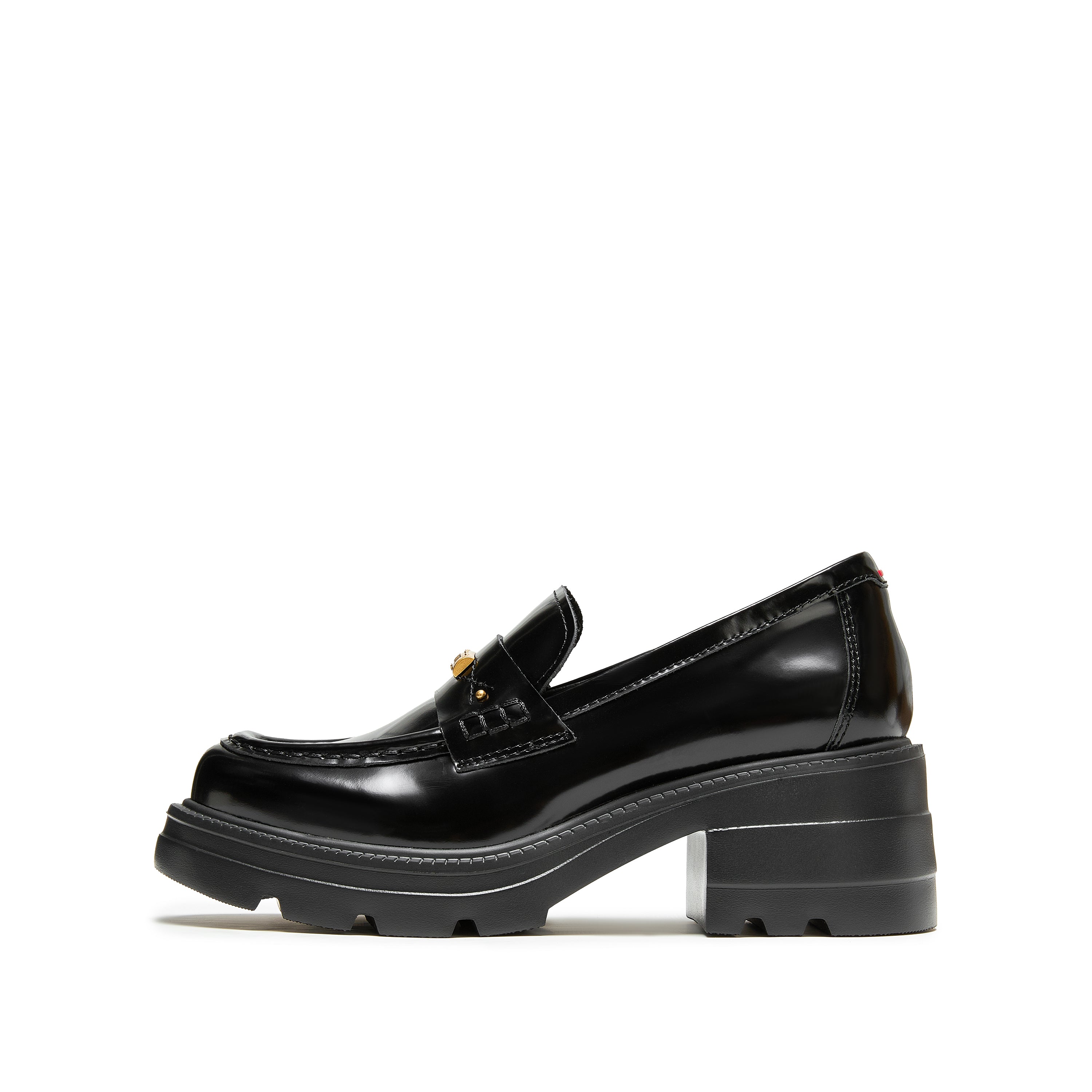 Metal Hardware Chunky Lug Sole Loafers