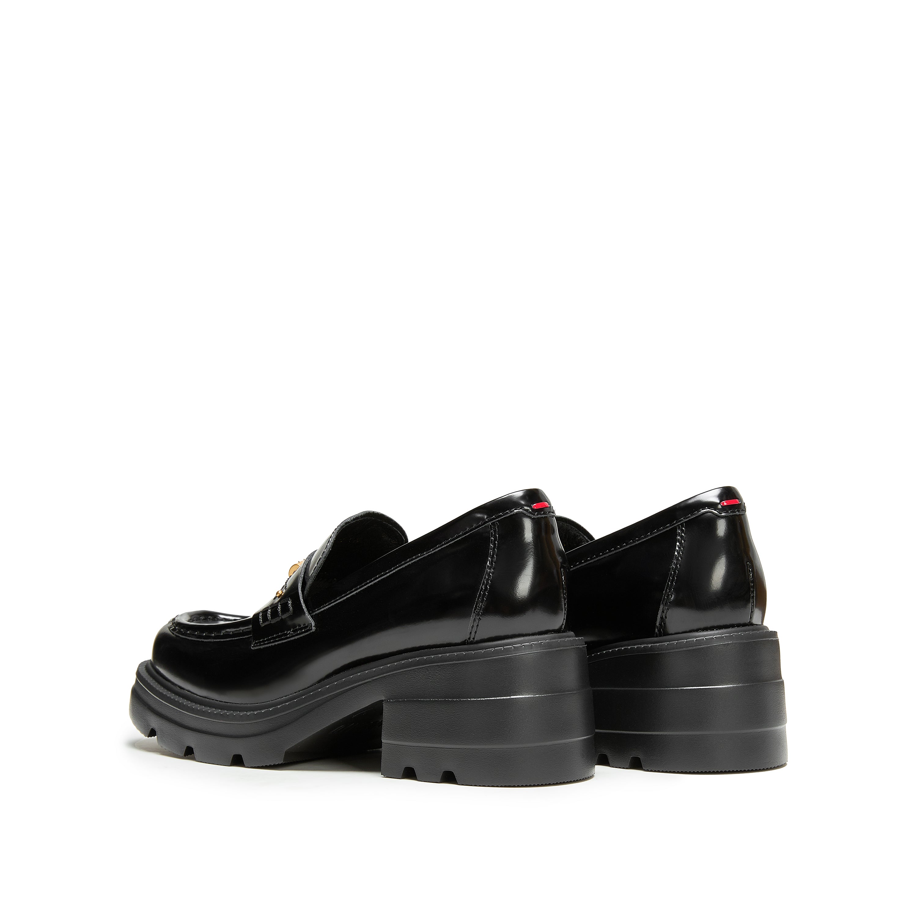 Metal Hardware Chunky Lug Sole Loafers