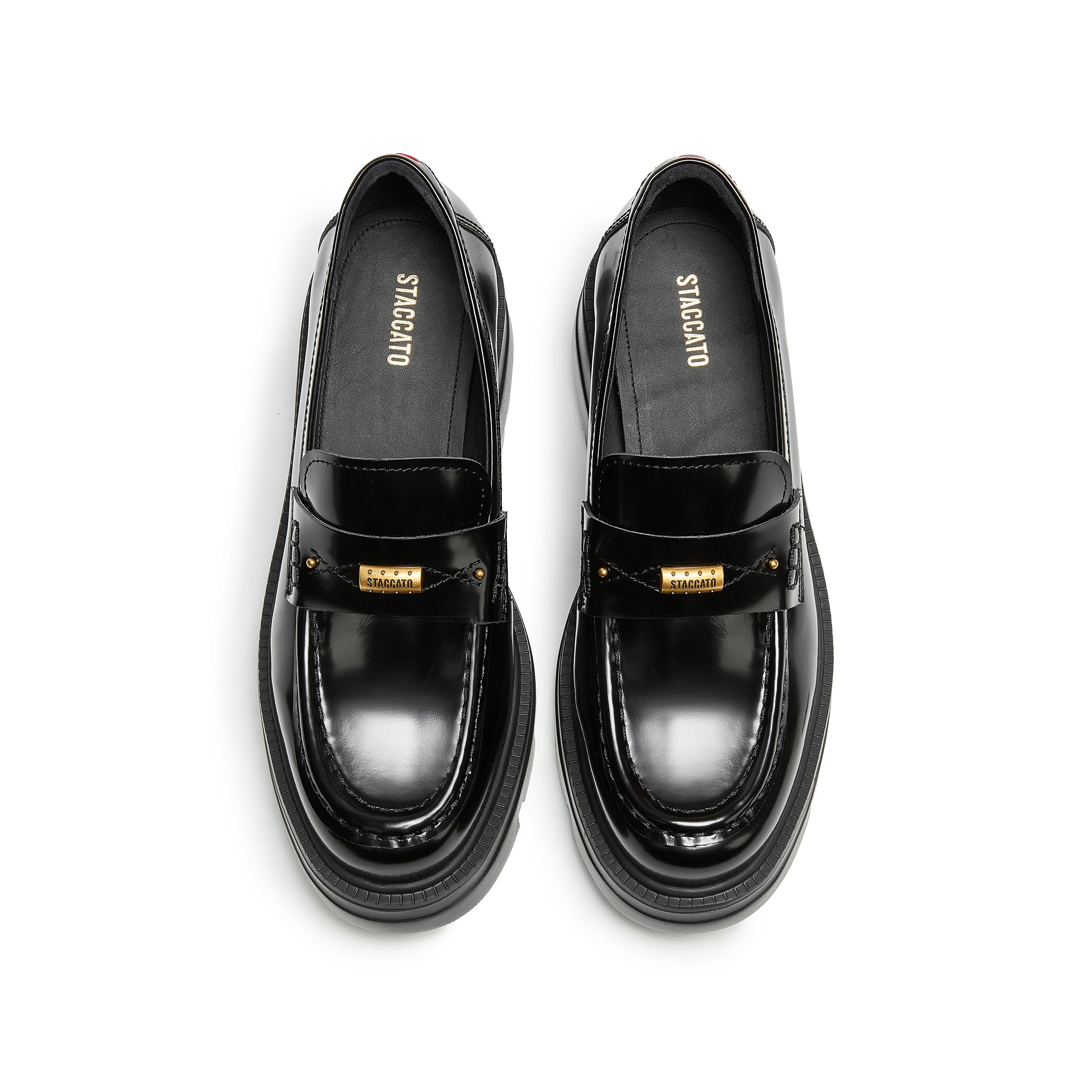 Metal Hardware Chunky Lug Sole Loafers