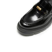 Metal Hardware Chunky Lug Sole Loafers