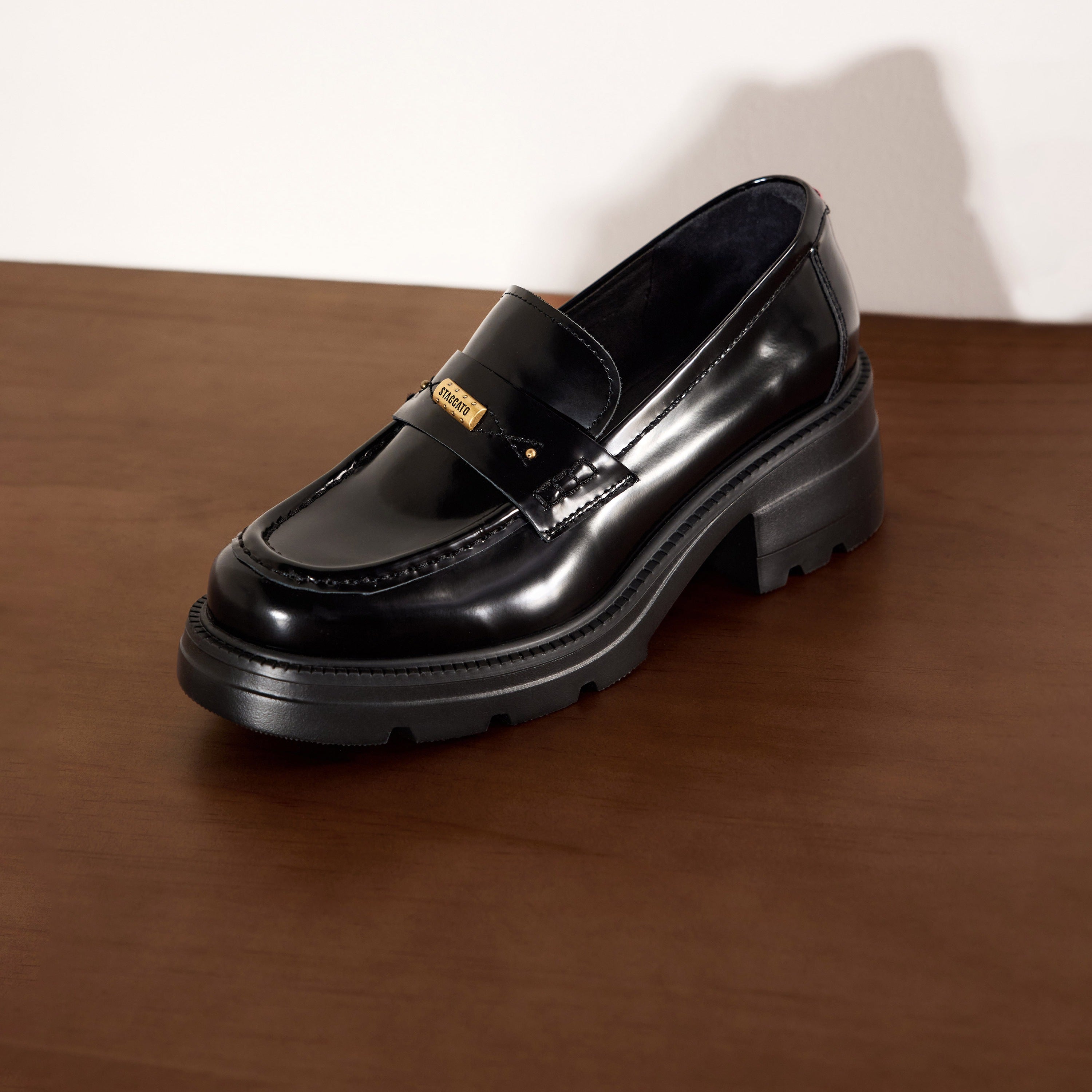 Metal Hardware Chunky Lug Sole Loafers