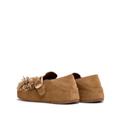 Brown Crystal Fireworks Strap Shoes