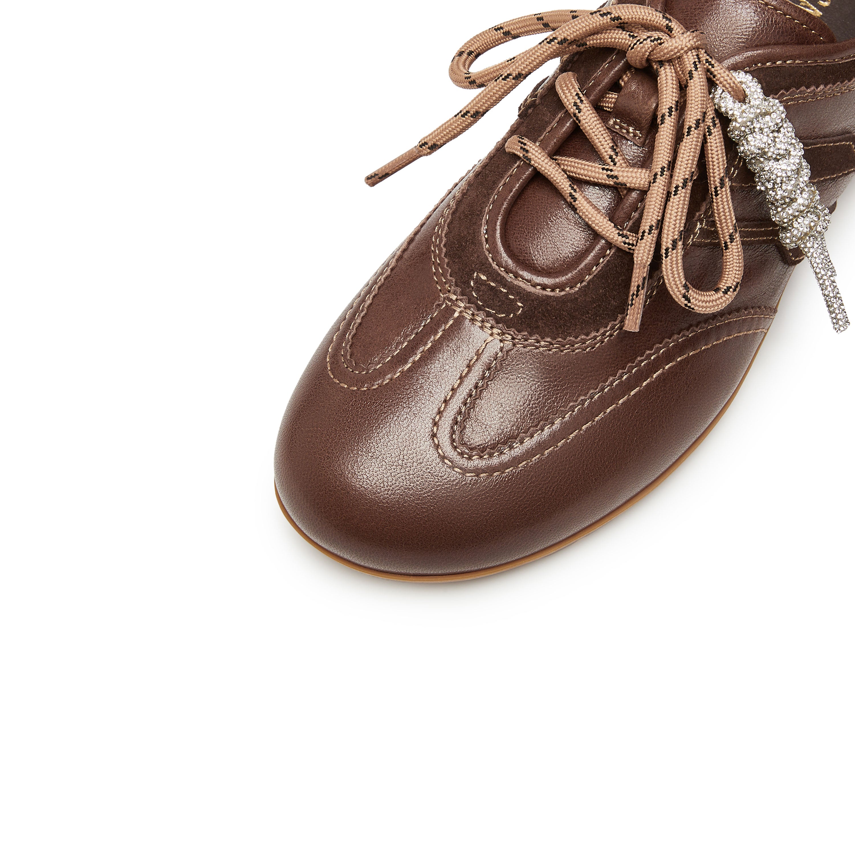 Brown Leather Casual Sneakers