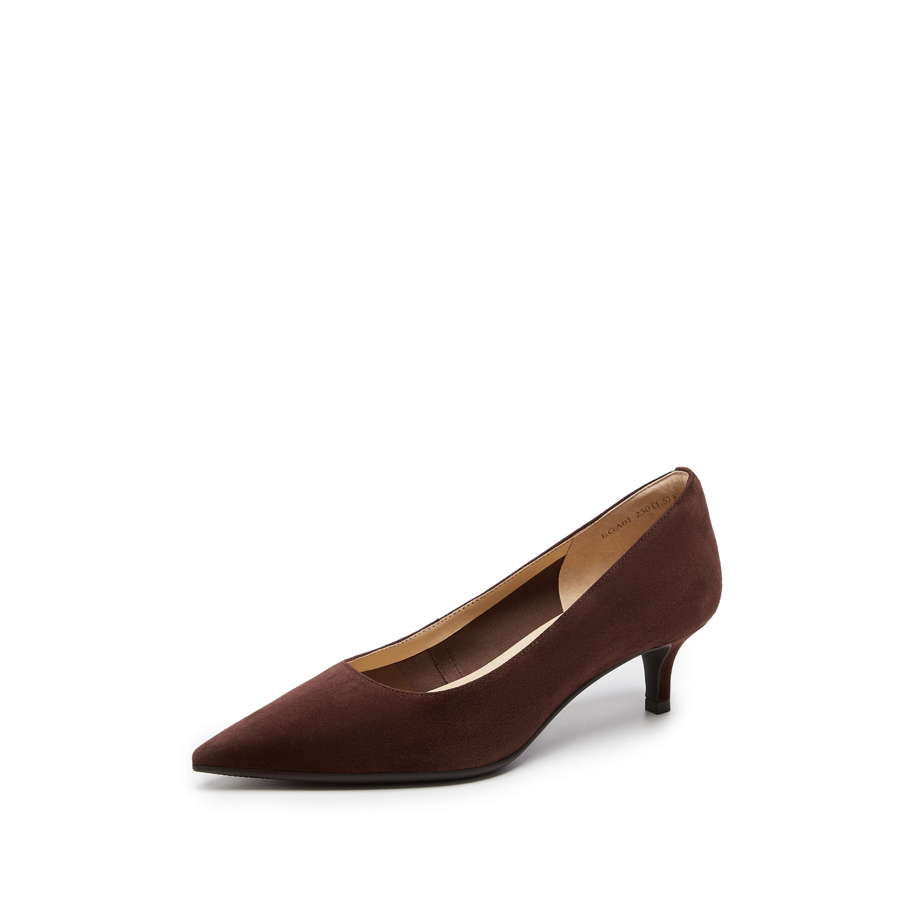 Brown Suede Pointy Toe Pumps