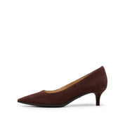 Brown Suede Pointy Toe Pumps
