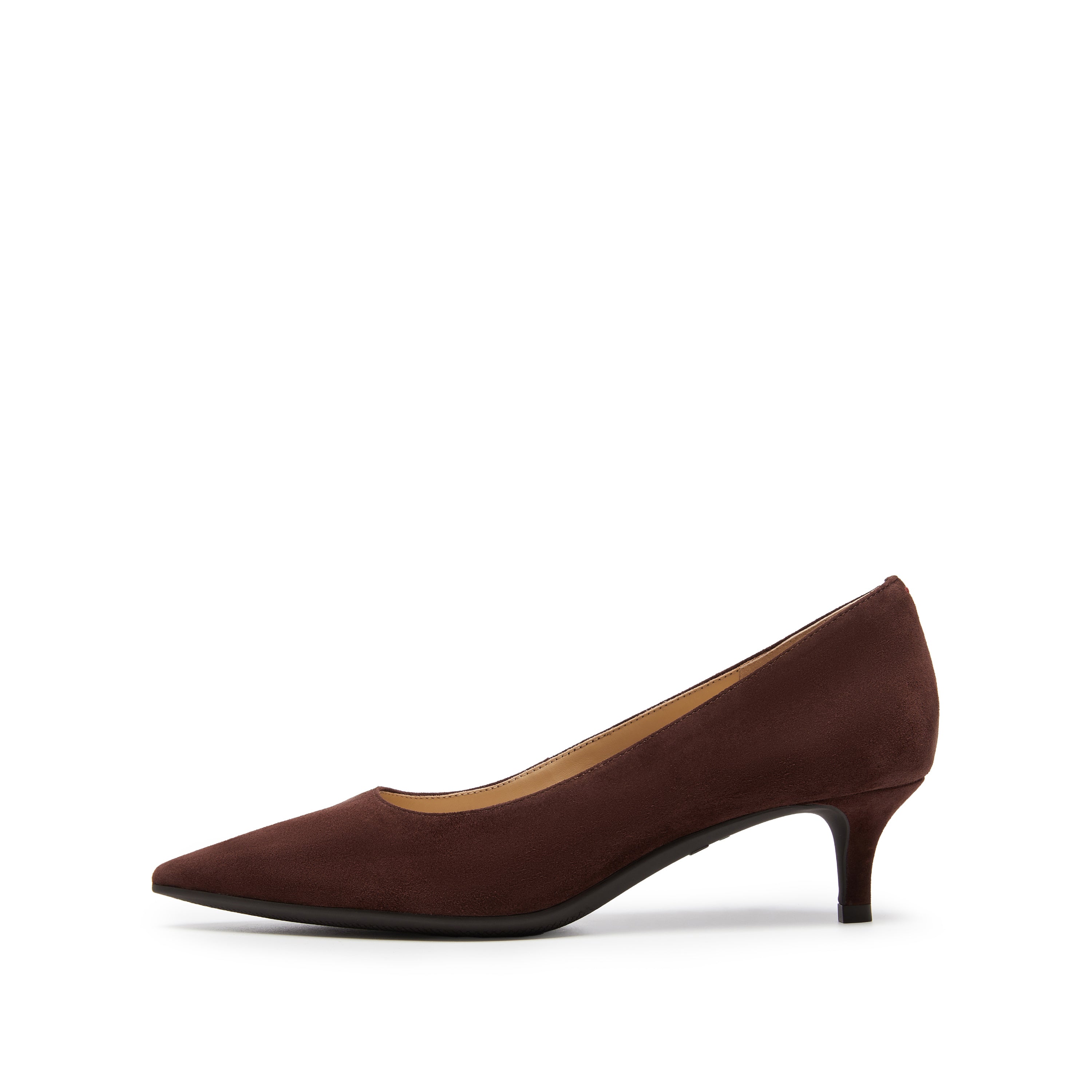 Brown Suede Pointy Toe Pumps