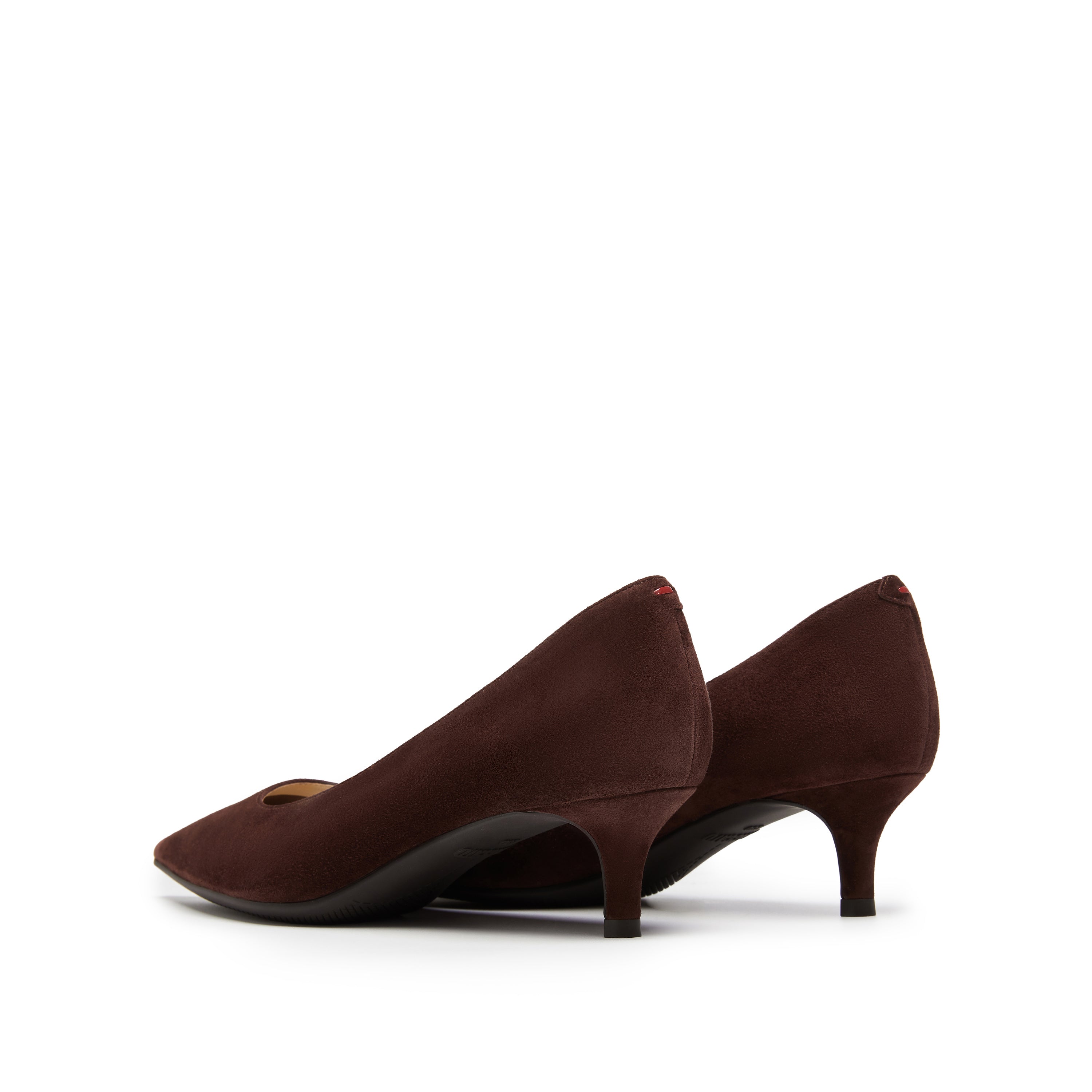 Brown Suede Pointy Toe Pumps