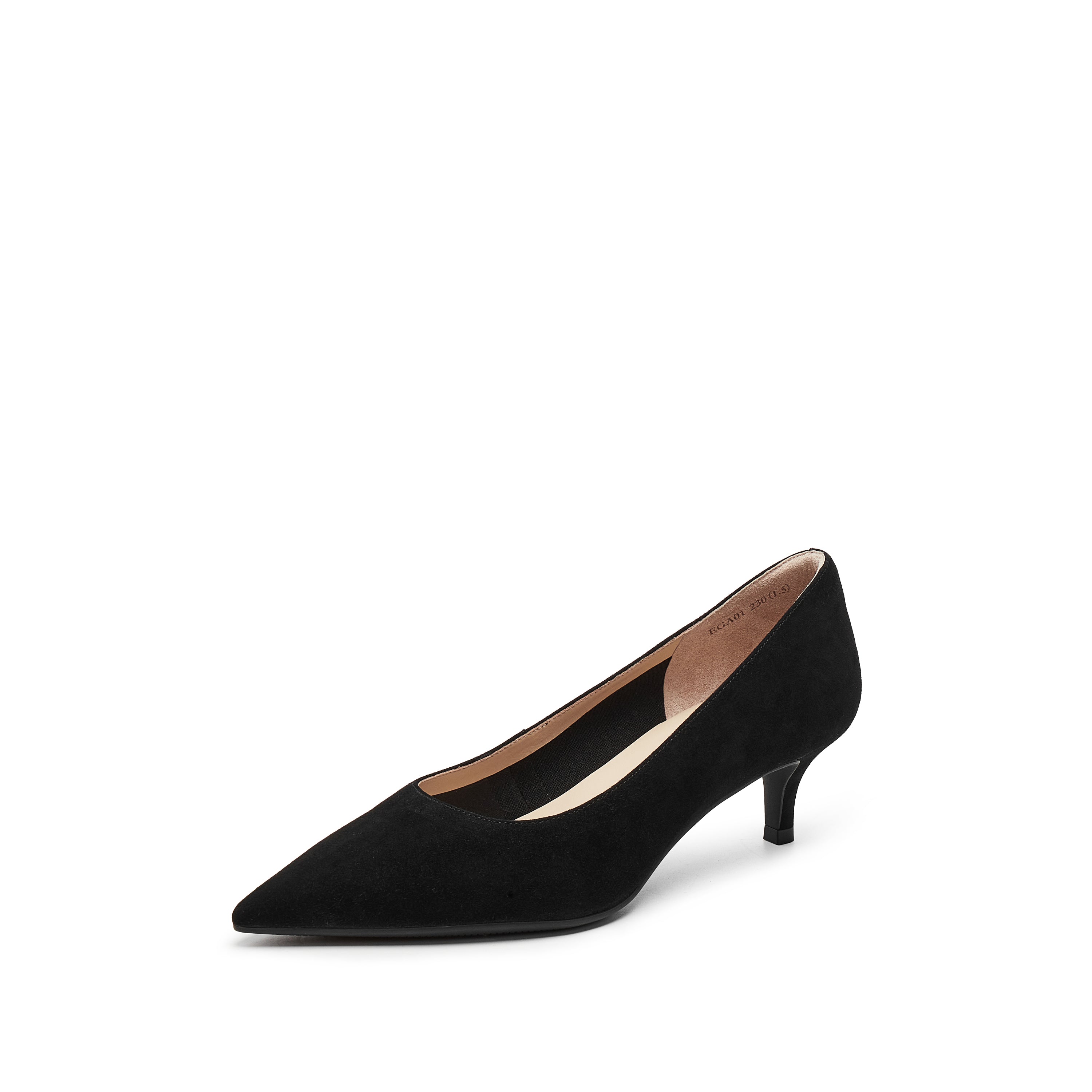 Black Suede Pointy Toe Pumps